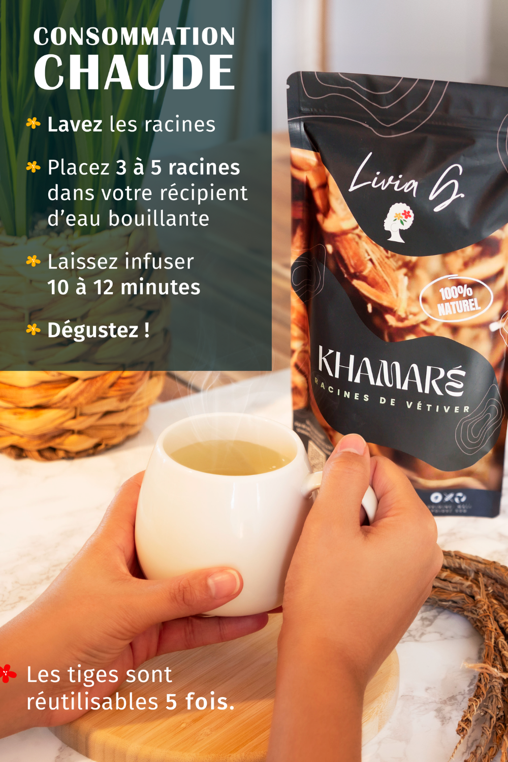 Khamare Racines de vetiver